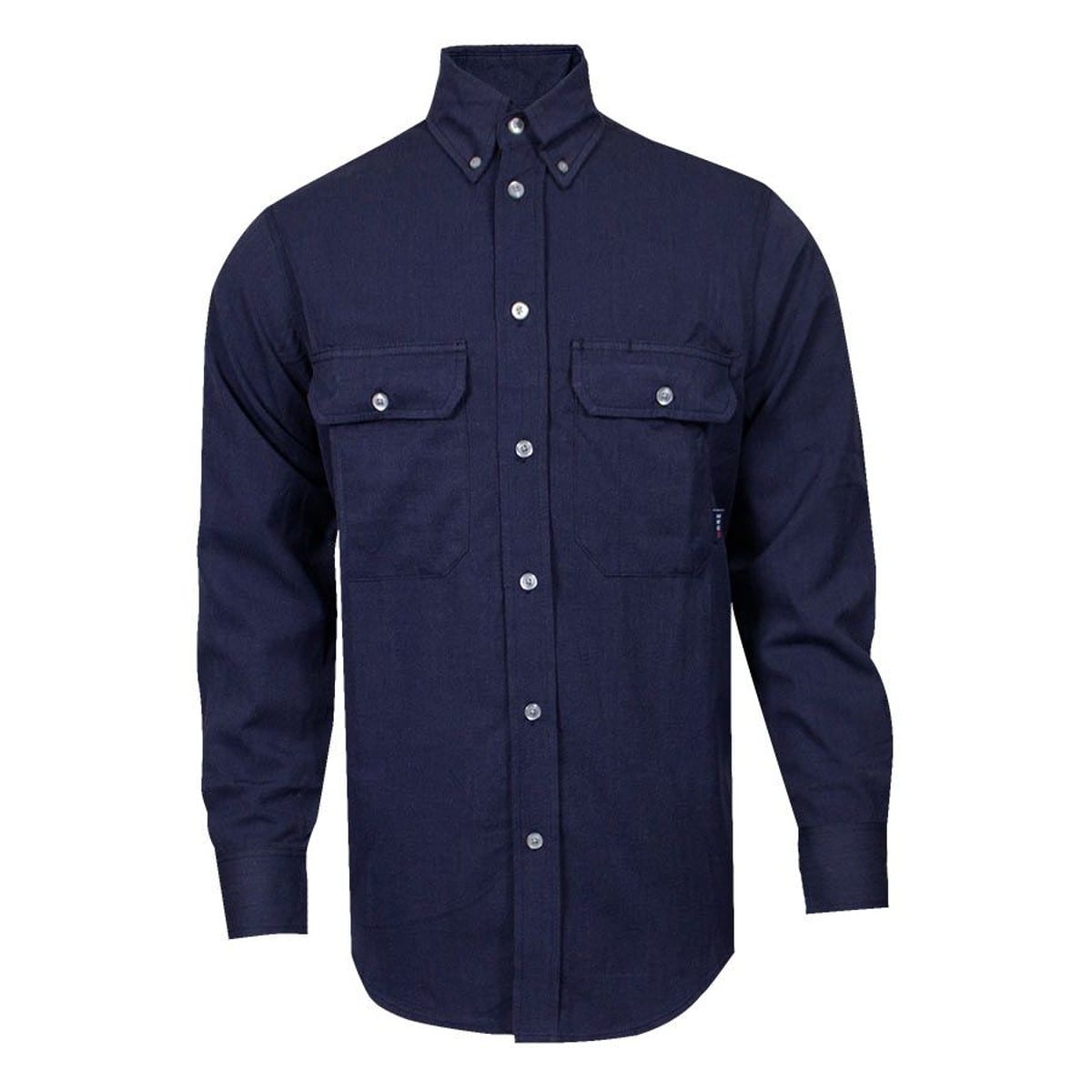 TECGEN 6oz FR Button Down Shirt in Navy